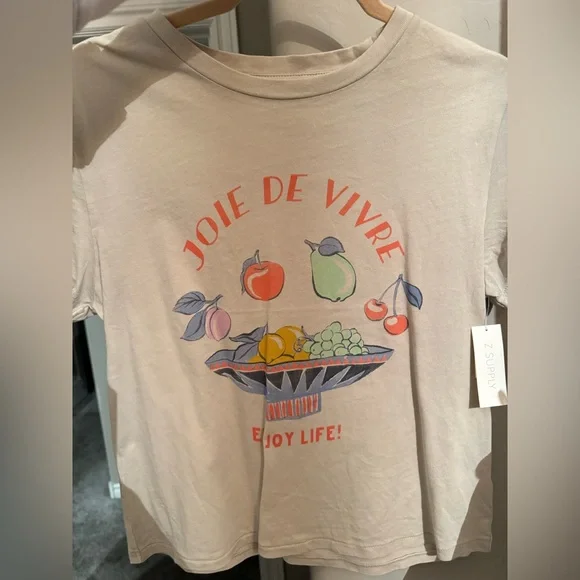 Z Supply Joie De Vivre Tourist Tee - Picture 5 of 6